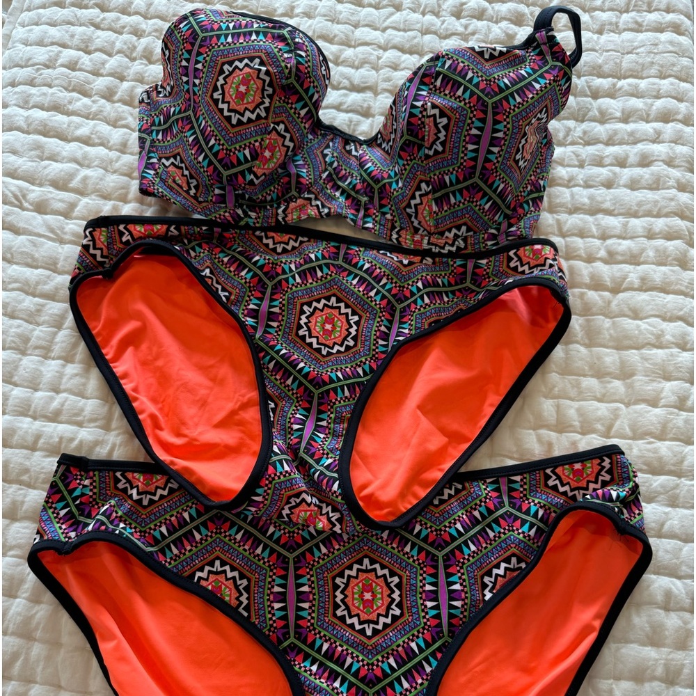 Freya swim multi color bikini never worn